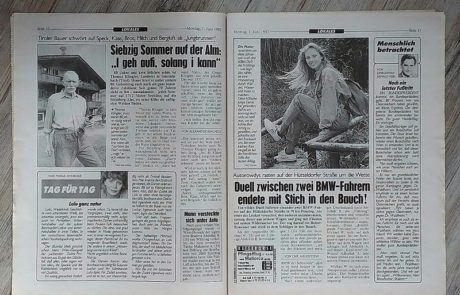 Alte Kronen Zeitung Tageszeitung Wien - Peppis Zeitungsladen