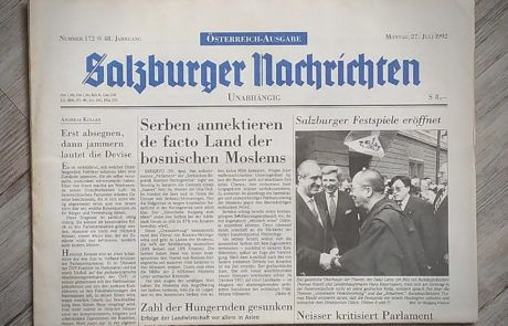 Alte Zeitung Salzburger Nachrichten - Peppis Zeitungsladen