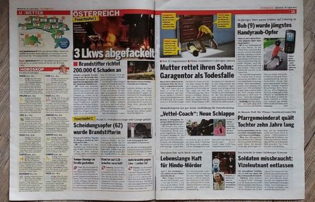 Alte Österreich Zeitung Tageszeitung Wien - Peppis Zeitungsladen